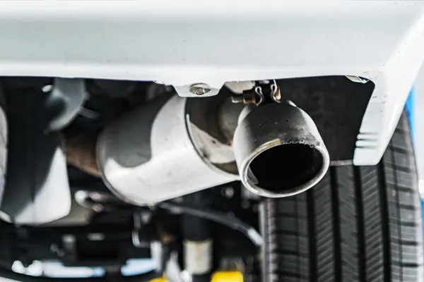 dirty vehicle exhaust pipe 